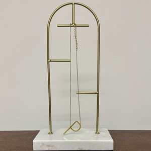 Anthropologie Gold P initial Necklace